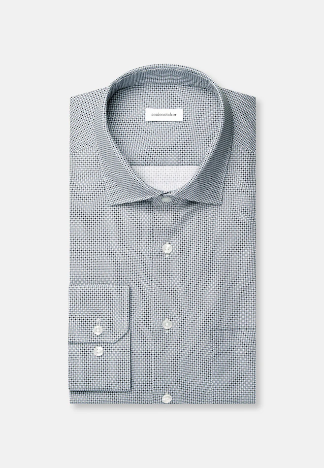 Regular Business shirt Print in Grün | Seidensticker online shop