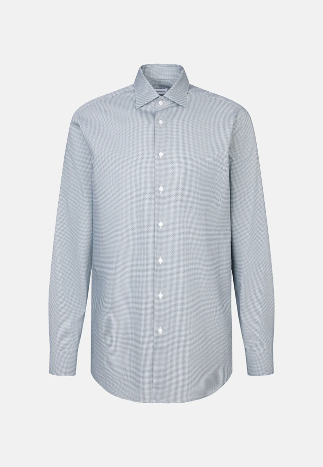 Regular Business shirt Print in Grün |  Seidensticker Onlineshop