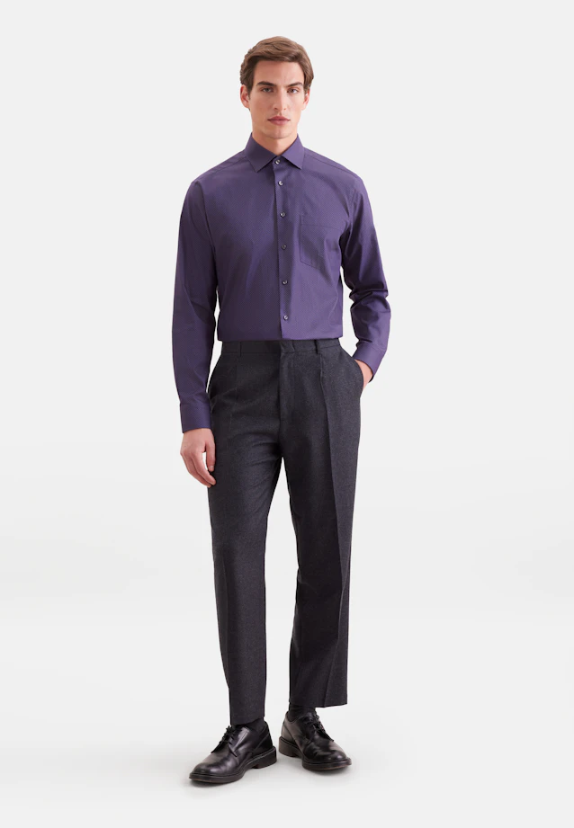 Regular Business shirt Print in Rot |  Seidensticker Onlineshop