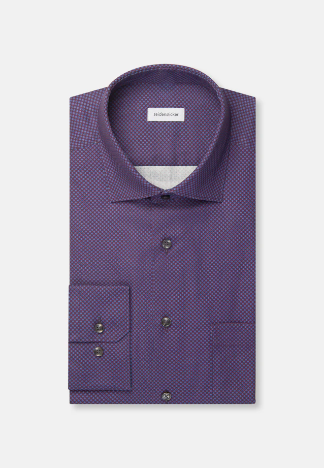 Regular Business shirt Print in Rot |  Seidensticker Onlineshop