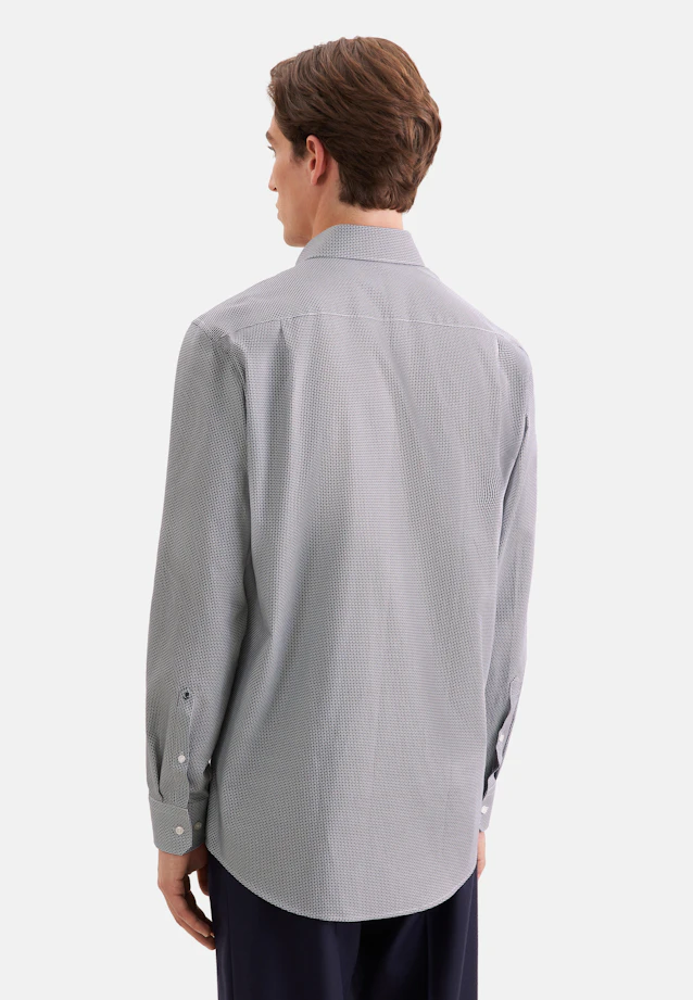 Regular Business shirt Print in Braun |  Seidensticker Onlineshop