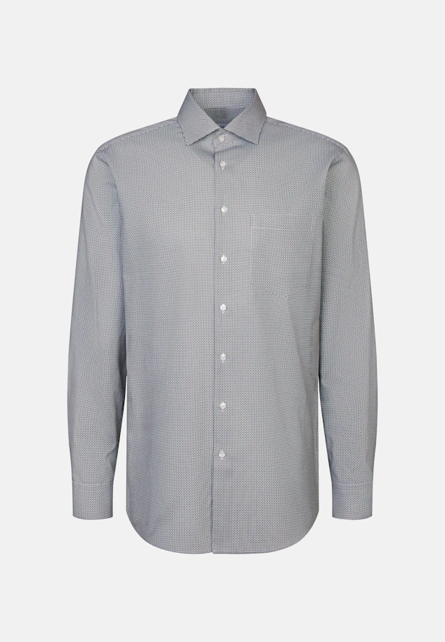 Regular Business shirt Print in Braun |  Seidensticker Onlineshop