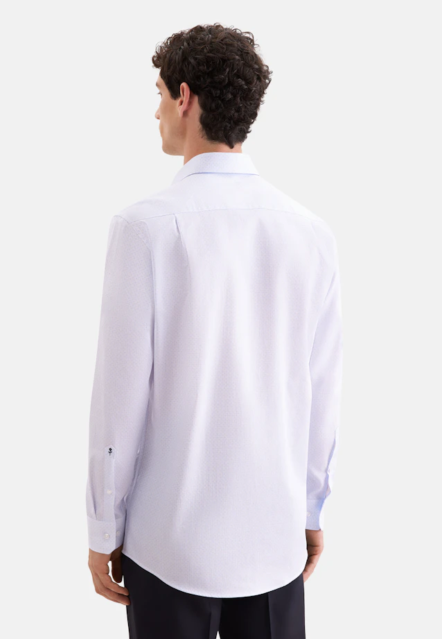 Comfort Business Hemd Druck in Hellblau |  Seidensticker Onlineshop