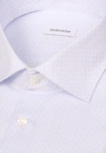 Comfort Business Hemd Druck in Hellblau |  Seidensticker Onlineshop