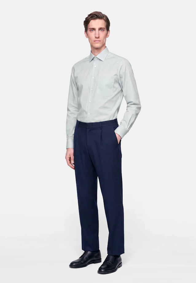 Comfort Business shirt Print in Grün |  Seidensticker Onlineshop