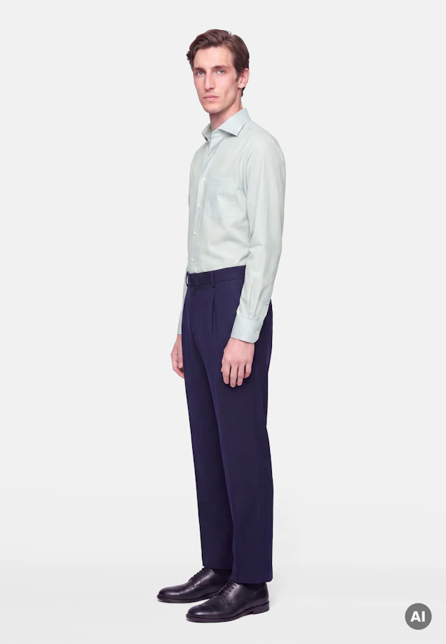 Comfort Business shirt Print in Grün |  Seidensticker Onlineshop