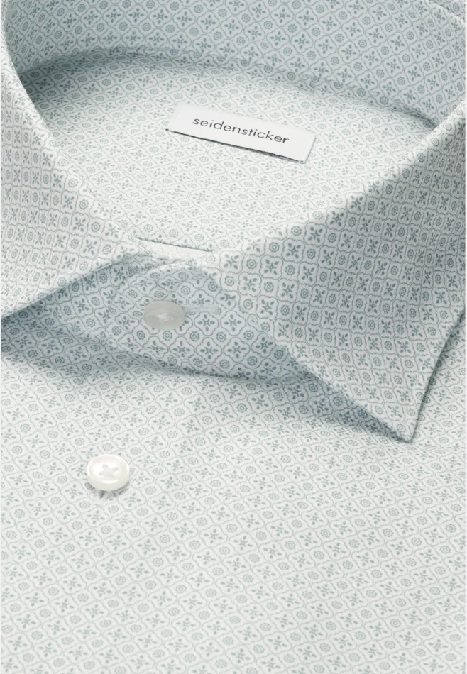 Regular Business shirt Print in Grün | Seidensticker online shop