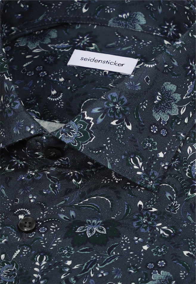 Shaped Business shirt Print in Grey | Seidensticker online shop