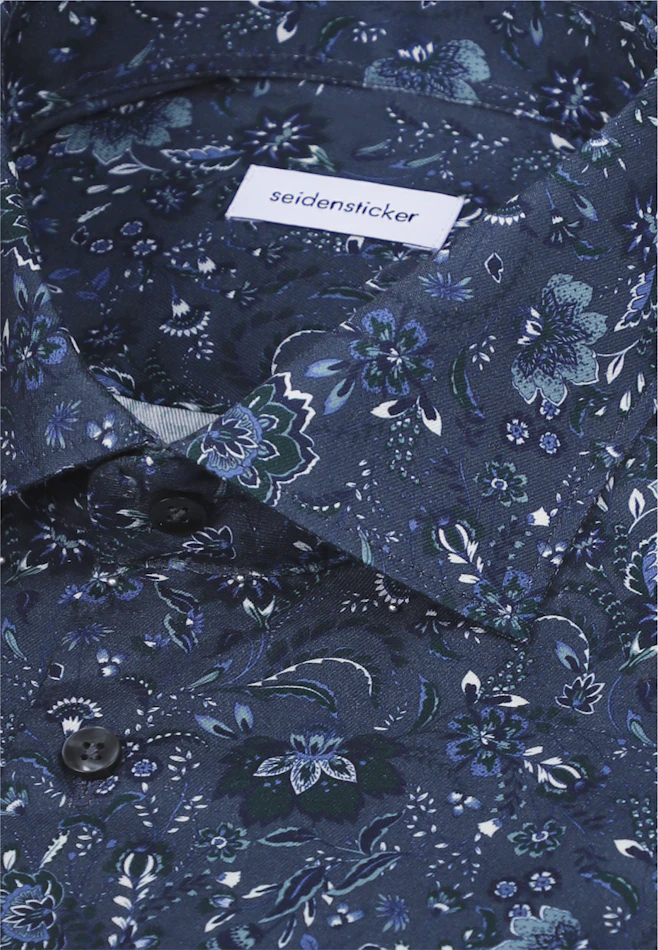 Shaped Business shirt Print in Grey | Seidensticker online shop