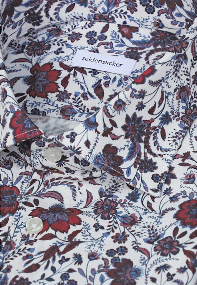 Shaped Business Hemd Druck in Rot |  Seidensticker Onlineshop