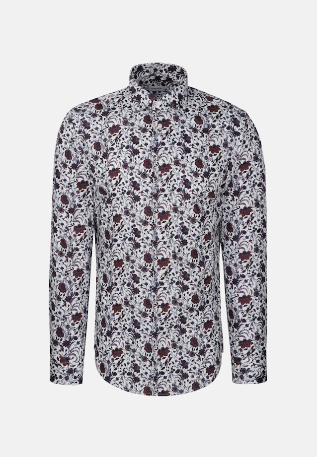 Shaped Business shirt Print in Rot |  Seidensticker Onlineshop