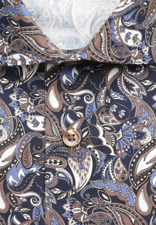 Shaped Business shirt Print in Braun |  Seidensticker Onlineshop