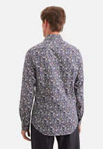 Shaped Business Hemd Druck in Braun |  Seidensticker Onlineshop