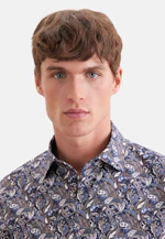 Shaped Business shirt Print in Braun |  Seidensticker Onlineshop