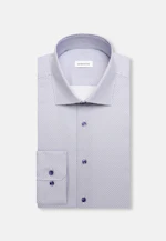 X-Slim Business Hemd Druck in Mittelblau |  Seidensticker Onlineshop