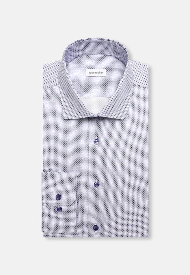 X-Slim Business shirt Print in Mittelblau | Seidensticker online shop