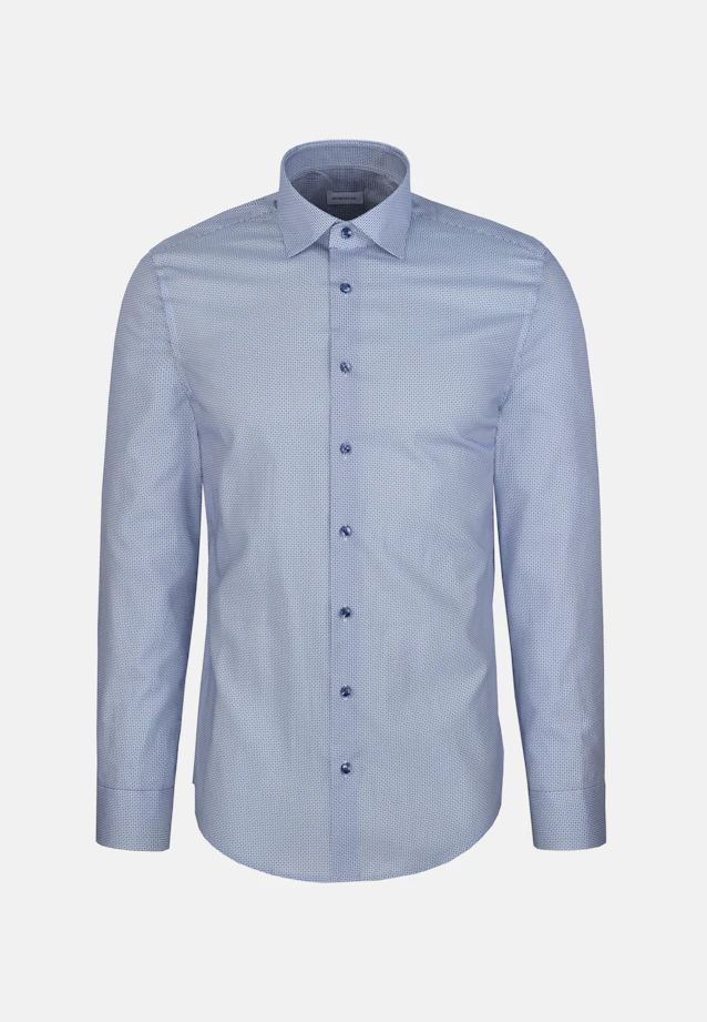X-Slim Chemise d'affaires Imprimé in Bleu Moyen |  Seidensticker Onlineshop