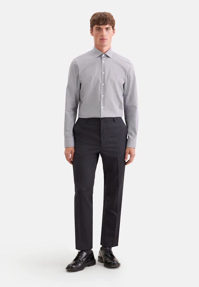 X-Slim Business Hemd Druck in Braun |  Seidensticker Onlineshop