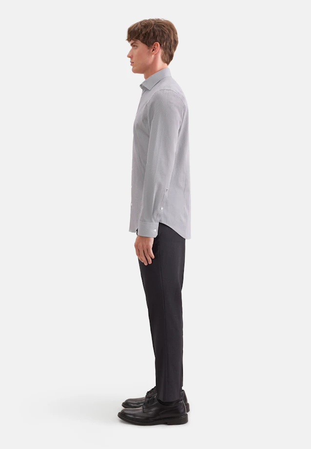 X-Slim Business Hemd Druck in Braun |  Seidensticker Onlineshop