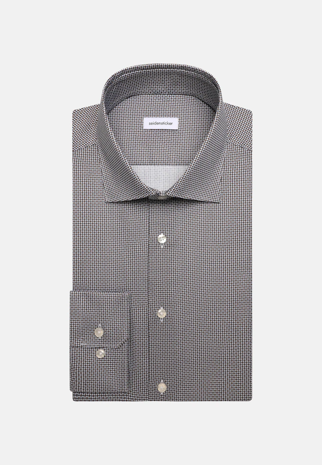 X-Slim Business shirt Print in Braun | Seidensticker online shop