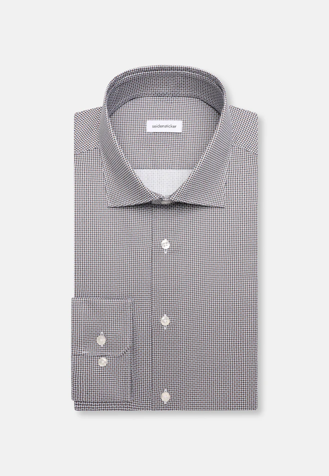 X-Slim Business shirt Print in Braun | Seidensticker online shop