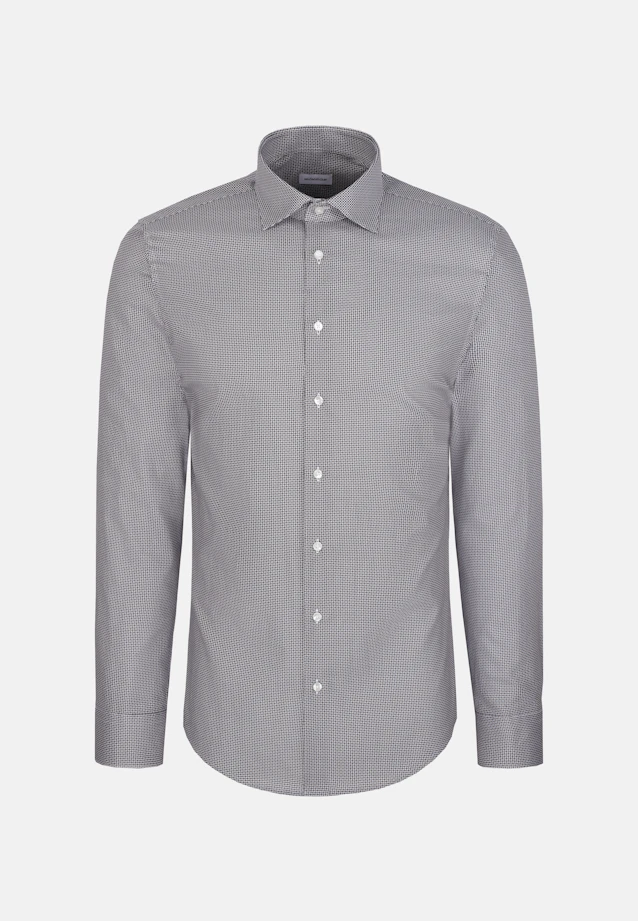 X-Slim Business shirt Print in Braun |  Seidensticker Onlineshop