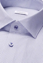 Comfort Business Hemd Druck in Mittelblau |  Seidensticker Onlineshop