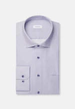 Comfort Business Hemd Druck in Mittelblau |  Seidensticker Onlineshop