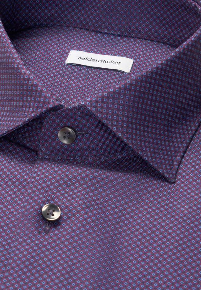 Comfort Business Hemd Druck in Rot | Seidensticker Onlineshop