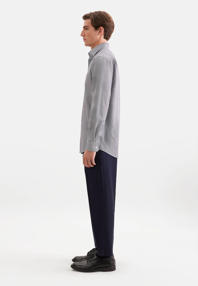 Comfort Business shirt Print in Braun |  Seidensticker Onlineshop