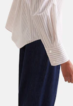 Hemdbluse in A- Linie aus Popelin mit langer Manschette in Weiß |  Seidensticker Onlineshop
