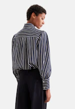 Bluse mit abnehmbarer Schluppe in Dunkelblau |  Seidensticker Onlineshop