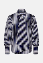 Bluse mit abnehmbarer Schluppe in Dunkelblau |  Seidensticker Onlineshop