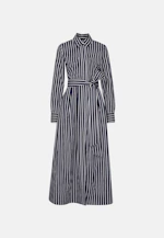 Weit schwingendes Hemdblusenkleid mit Bindegürtel, slim in Dunkelblau |  Seidensticker Onlineshop