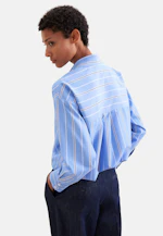 Oversized Hemdbluse mit tiefer Passe in Hellblau |  Seidensticker Onlineshop