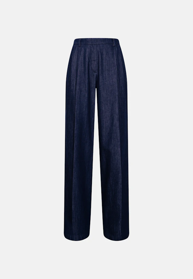 Pleated Wool Blend Trousers in Dunkelblau |  Seidensticker Onlineshop