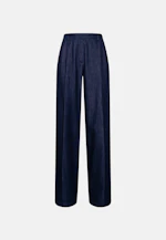 Bundfaltenhose aus Denim in Dunkelblau |  Seidensticker Onlineshop