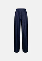 Bundfaltenhose aus Denim in Dunkelblau |  Seidensticker Onlineshop