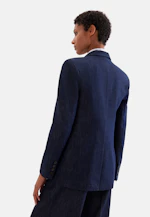Blazer croisé en mélange de laine à poches à rabat in Bleu Foncé |  Seidensticker Onlineshop