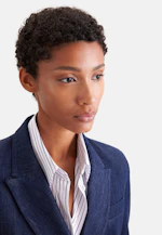 Zweireihiger Blazer mit Pattentaschen aus Denim in Dunkelblau |  Seidensticker Onlineshop