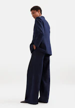 Blazer croisé en mélange de laine à poches à rabat in Bleu Foncé |  Seidensticker Onlineshop