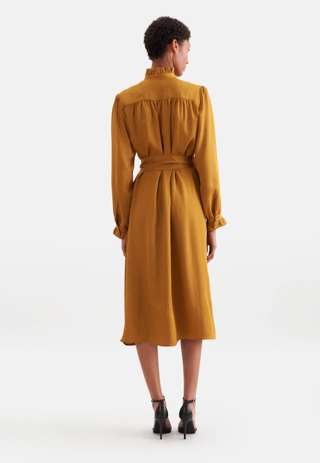 Robe en satin avec cravate in Jaune |  Seidensticker Onlineshop