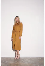 Robe en satin avec cravate in Jaune |  Seidensticker Onlineshop