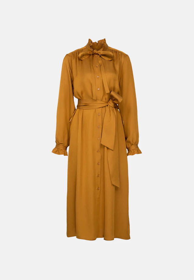 Robe en satin avec cravate in Jaune |  Seidensticker Onlineshop