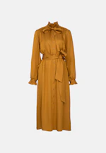Robe en satin avec cravate in Jaune |  Seidensticker Onlineshop