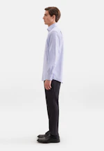 Regular Business shirt Structure in Mittelblau |  Seidensticker Onlineshop