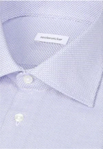 Regular Business shirt Structure in Mittelblau |  Seidensticker Onlineshop