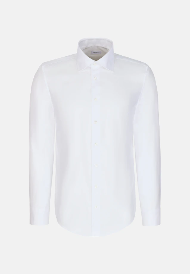 Regular Business shirt Structure in Weiß |  Seidensticker Onlineshop