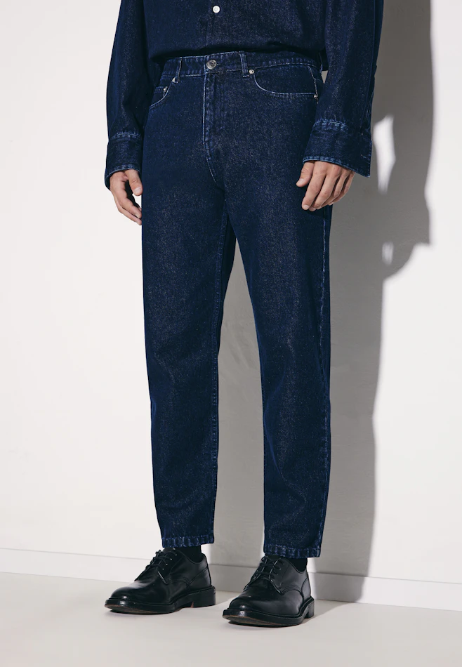 Regular 5-pocket denim Denim in Dunkelblau | Seidensticker online shop