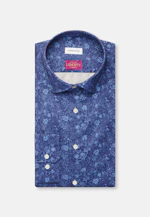 Slim Business Hemd Druck in Dunkelblau |  Seidensticker Onlineshop